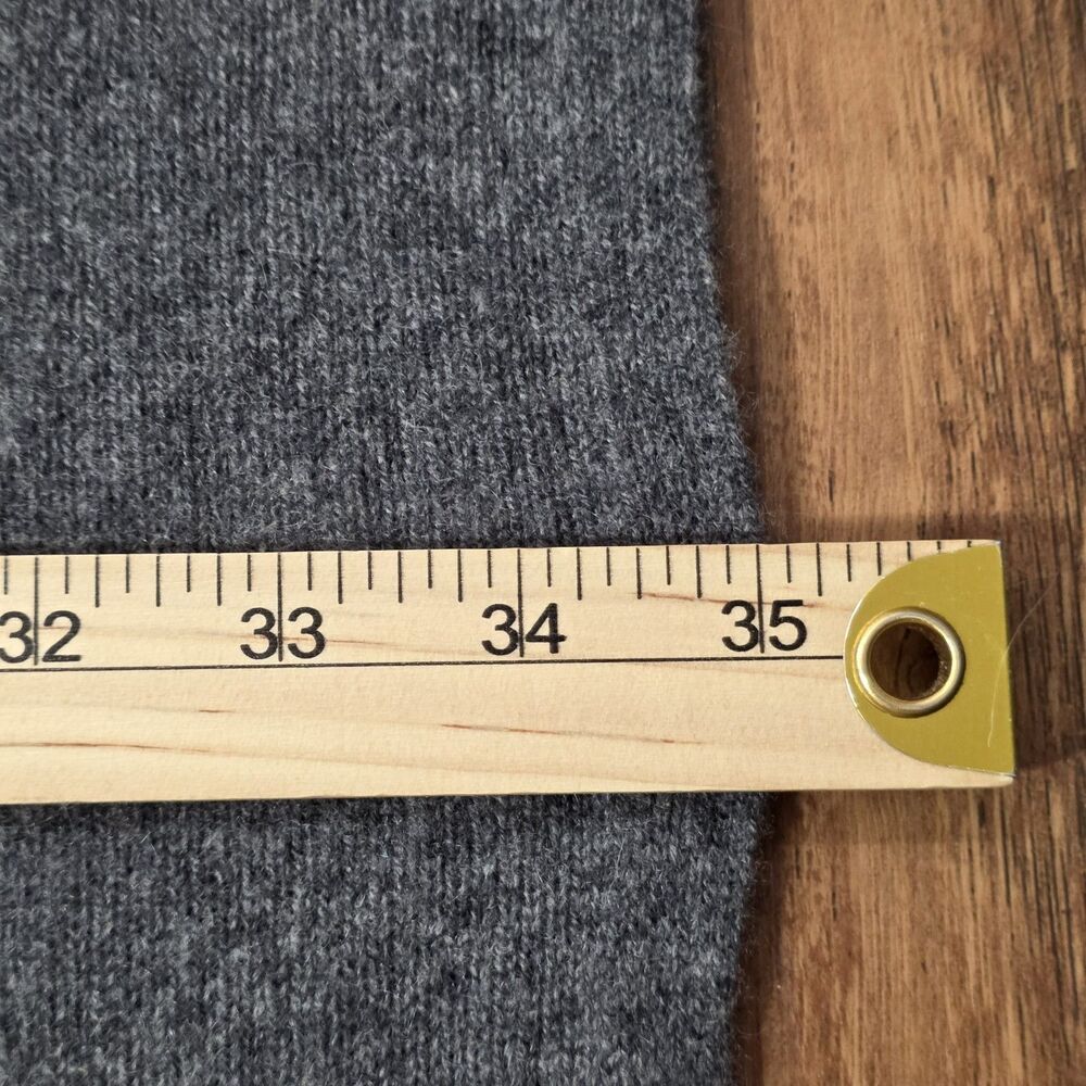 Nordstrom Women Gray Cashmere Poncho Cardigan Open Front Oversized Pockets - Picture 12 of 12